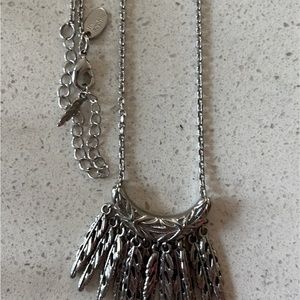 Lia Sophia Collectable Silver Feather Vintage Statement Necklace
Repurposed